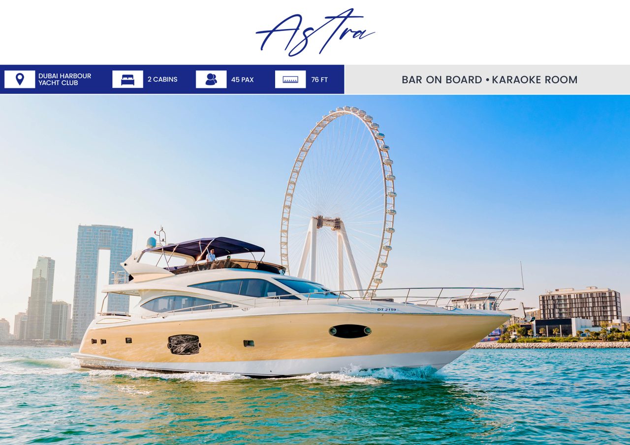 Astra 76ft — до 45 гостей