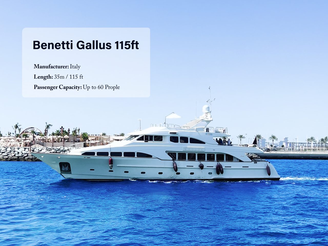Benetti Gallus 115ft — до 55 гостей
