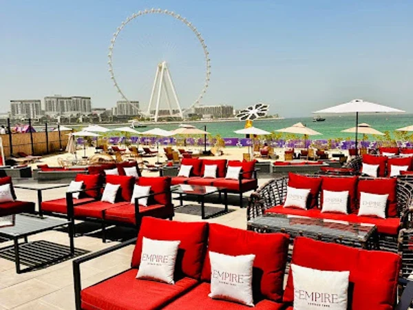 Empire Lounge Cafe JBR Biggest Screen Football Experience