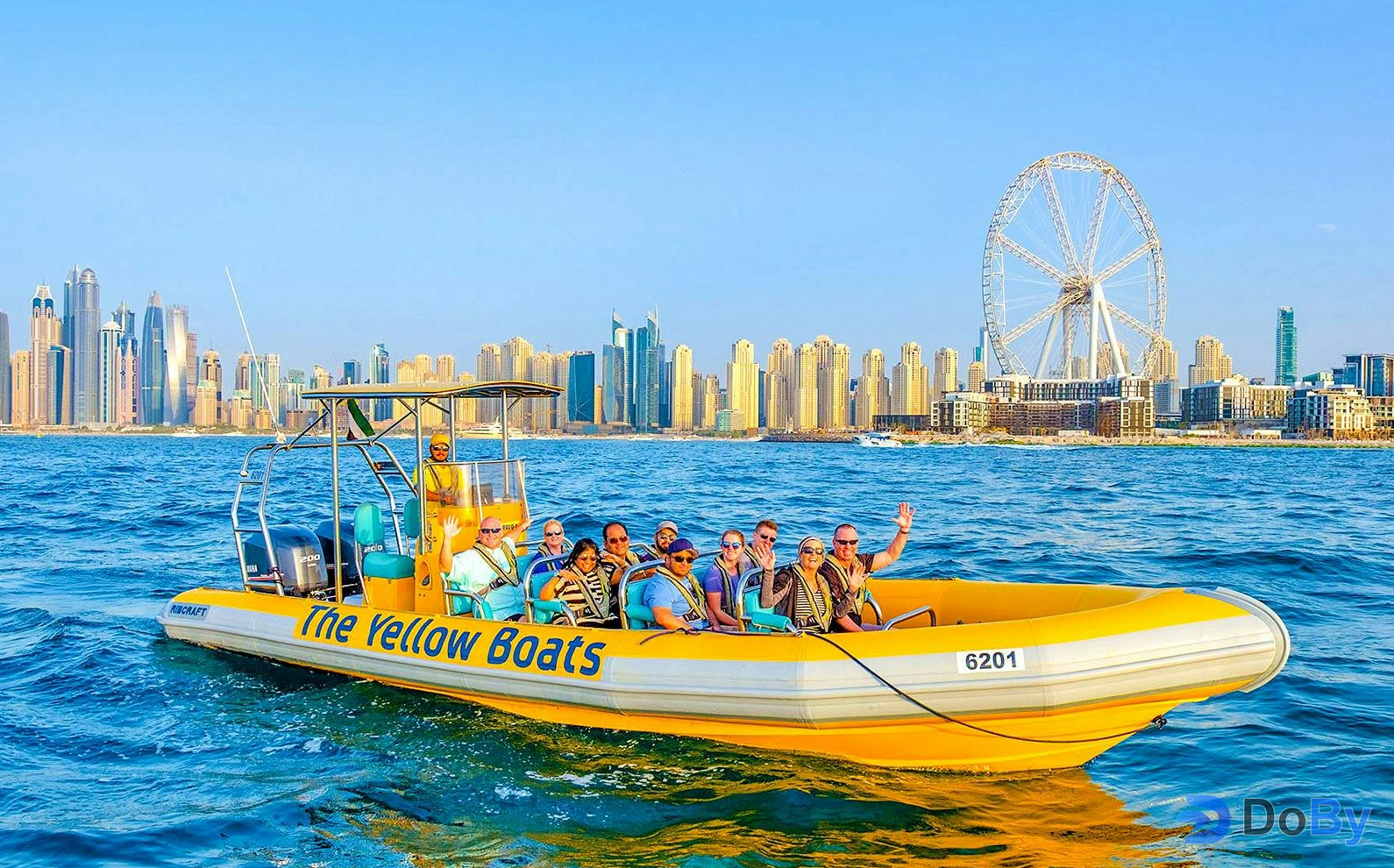 Экскурсия на скоростном катере с гидом от Yellow Boats Dubai