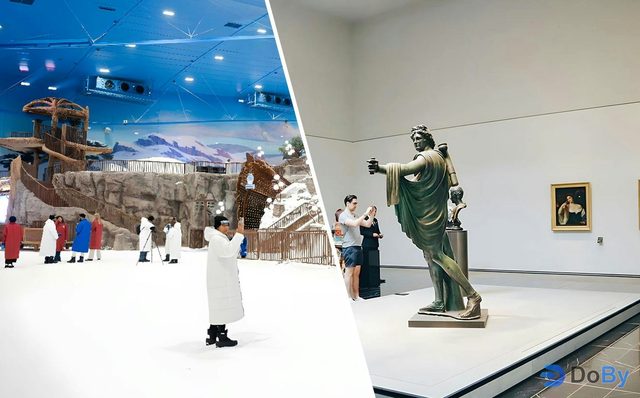 Combo (Ahorra un 14%): Snow Park Abu Dabi + Louvre Abu Dabi Entradas sin colas