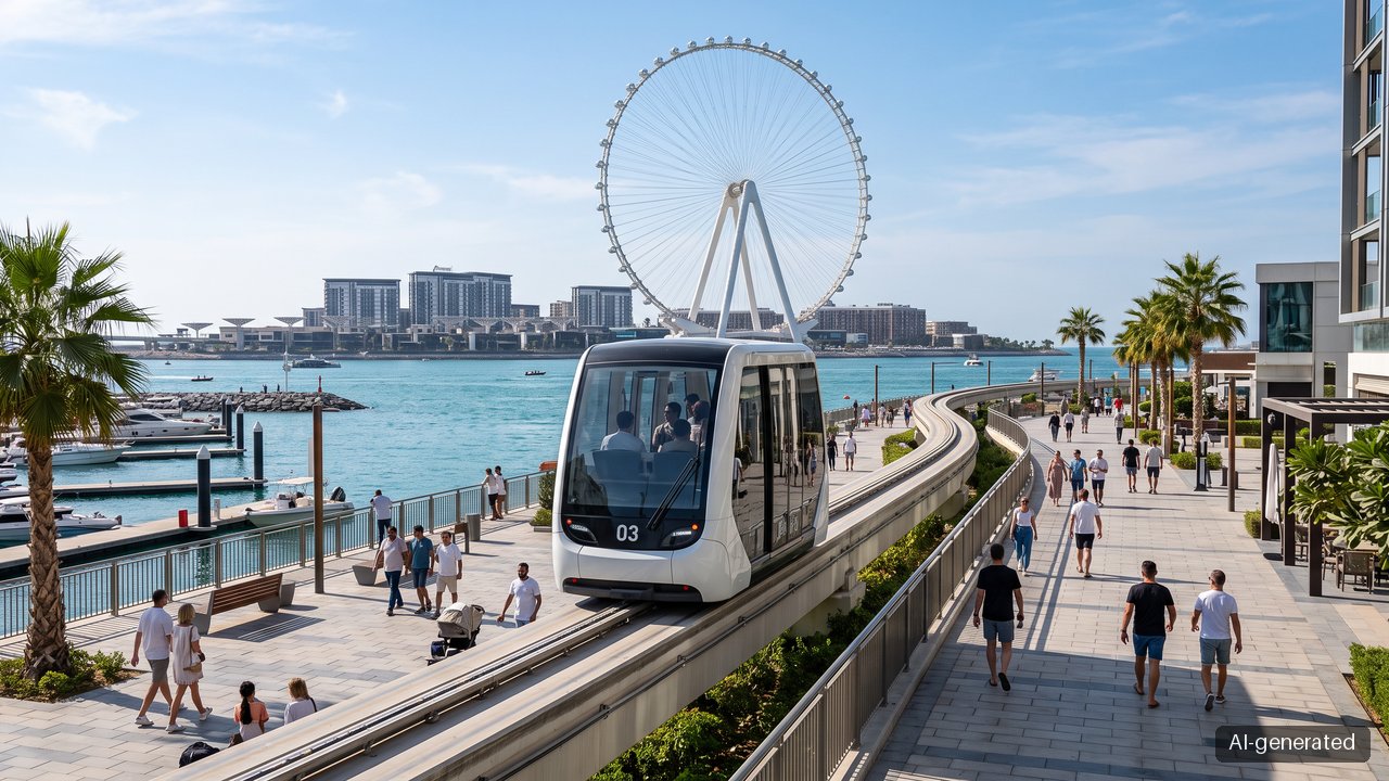 Dubai tests driverless Glydways pods on Bluewaters in four-week trial