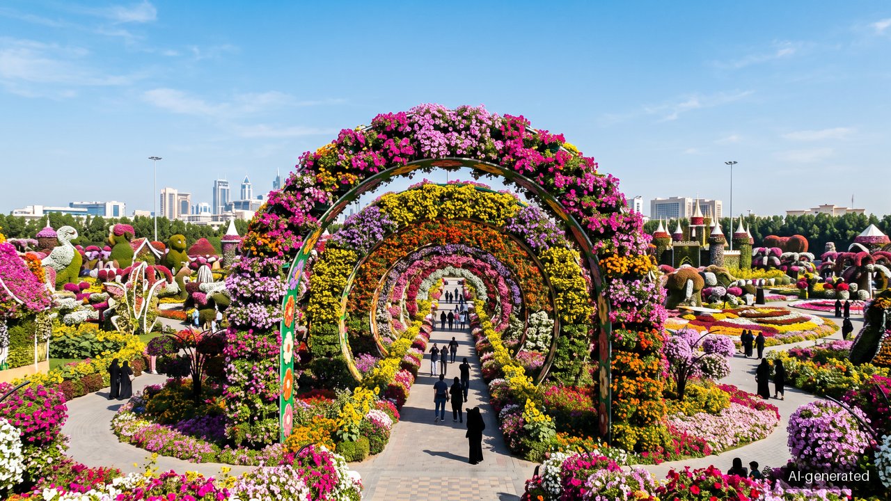 Dubai Miracle Garden opens 15th season with weekly themes