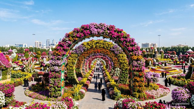 Dubai Miracle Garden opens 15th season with weekly themes