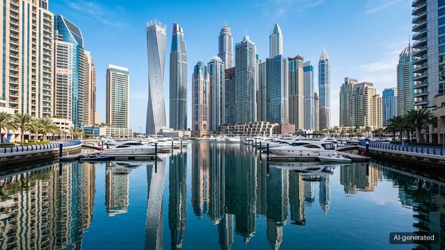 Dubai Marina, Business Bay and JVC apartment rents fall more than 10% a year