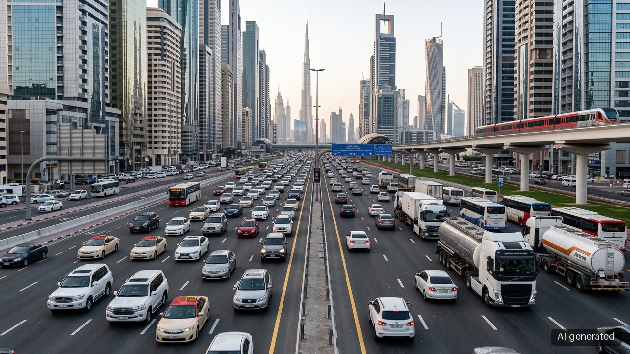 Dubai bars trucks from key roads at peak times from 1 October