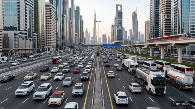 Dubai bars trucks from key roads at peak times from 1 October